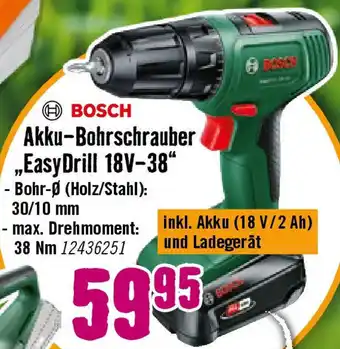 Hornbach BOSCH Akku-Bohrschrauber „EasyDrill 18V-38" Angebot