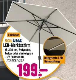 Hornbach SOLUNA LED-Marktschirm Angebot