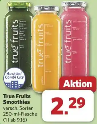 Combi True Fruits Smoothies Angebot