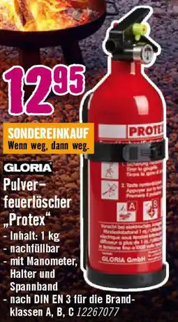 Hornbach GLORIA Pulverfeuerlöscher Protex Angebot