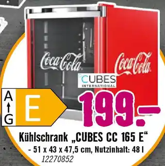 Hornbach Kühlschrank ,,CUBES CC 165 E“ Angebot
