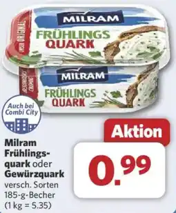Combi Milram Frühlingsquark oder Gewürzquark Angebot