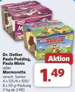 Combi Dr. Oetker Paula Pudding, Paula Minis oder Marmorette Angebot