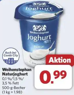 Combi Weihenstephan Naturjoghurt Angebot