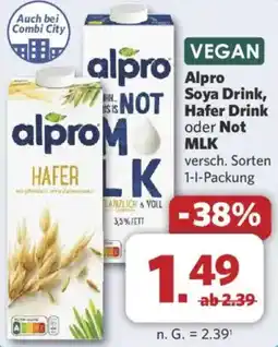 Combi Alpro Soya Drink, Hafer Drink oder Not MLK Angebot