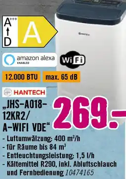 Hornbach HANTECH Mobile Klimageräte „JHS-A018- 12KR2/ A-WIFI VDE“ Angebot