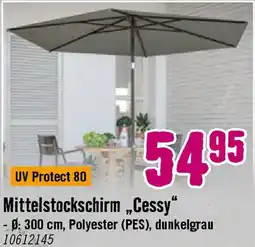 Hornbach SOLUNA Mittelstockschirm „Cessy" Angebot