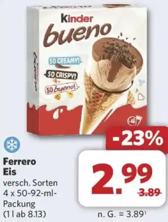 Combi Ferrero Eis Angebot