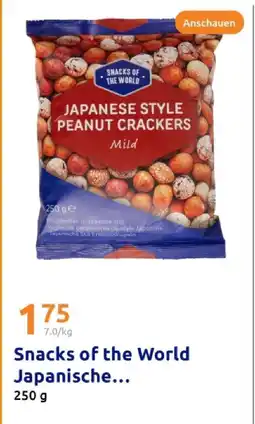 Action Snacks of the world japanese style peanut crackers mild Angebot