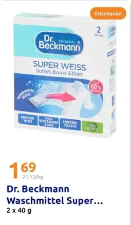 Action Dr. beckmann waschmittel super weiss Angebot