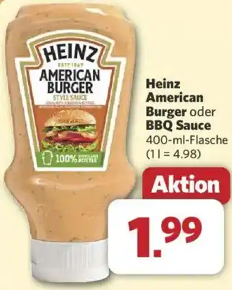 Combi Heinz American Burger oder BBQ Sauce Angebot