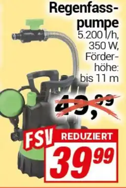 CENTERSHOP Regenfass- pumpe Angebot