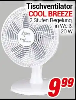 CENTERSHOP Tischventilator COOL BREEZE Angebot