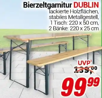 CENTERSHOP Bierzeltgarnitur DUBLIN Angebot