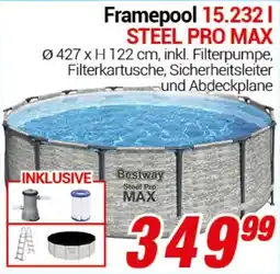 CENTERSHOP Bestway Framepool 15.232 l STEEL PRO MAX Angebot