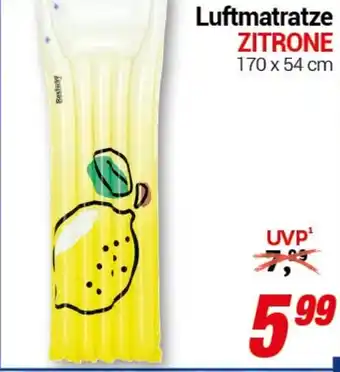 CENTERSHOP Luftmatratze ZITRONE Angebot