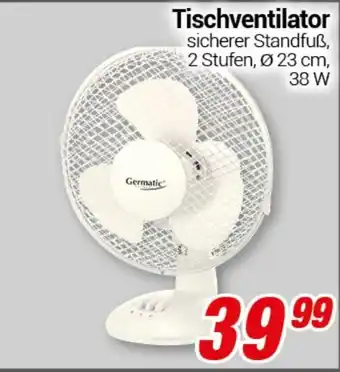 CENTERSHOP Tischventilator Angebot