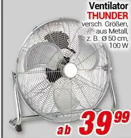 CENTERSHOP Ventilator THUNDER Angebot