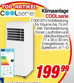 CENTERSHOP Klimaanlage COOLserie Angebot