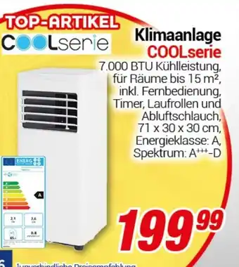 CENTERSHOP Klimaanlage COOLserie Angebot