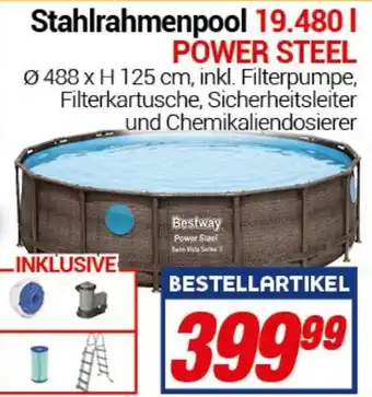 CENTERSHOP Stahlrahmenpool Bestway POWER STEEL Angebot