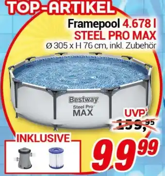 CENTERSHOP Bestway Framepool STEEL PRO MAX Angebot