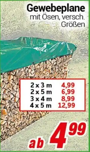 CENTERSHOP Gewebeplane Angebot