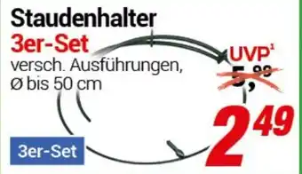 CENTERSHOP Staudenhalter 3er-Set Angebot
