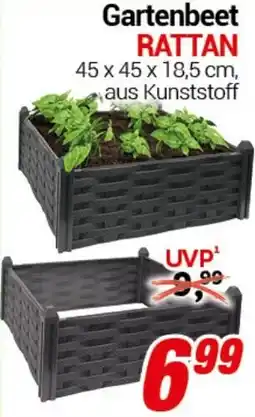 CENTERSHOP Gartenbeet RATTAN Angebot