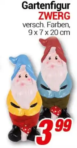 CENTERSHOP Gartenfigur ZWERG Angebot