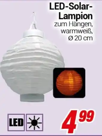 CENTERSHOP LED-Solar- Lampion Angebot