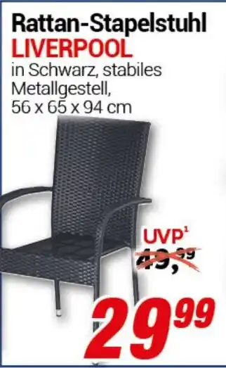 CENTERSHOP Rattan-Stapelstuhl LIVERPOOL Angebot