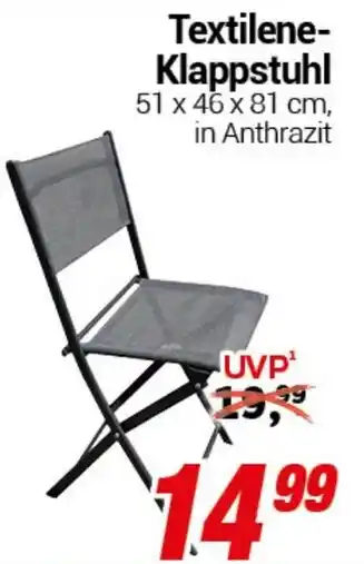 CENTERSHOP Textilene- Klappstuhl Angebot