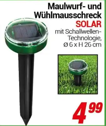 CENTERSHOP Maulwurf- und Wühlmausschreck SOLAR Angebot