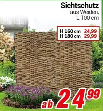CENTERSHOP Sichtschutz Angebot