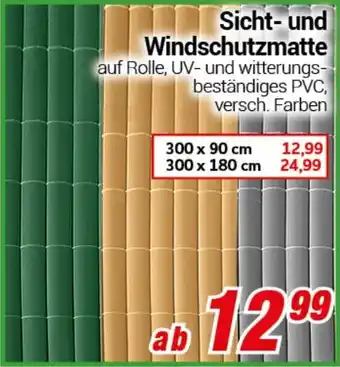 CENTERSHOP Sicht- und Windschutzmatte Angebot
