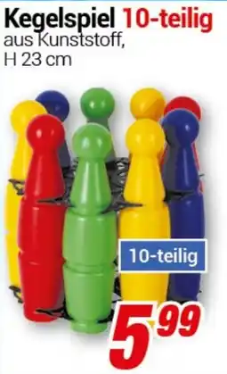 CENTERSHOP Kegelspiel 10-teilig Angebot