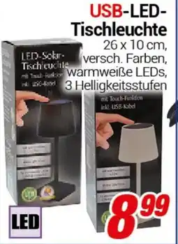CENTERSHOP USB-LED- Tischleuchte Angebot