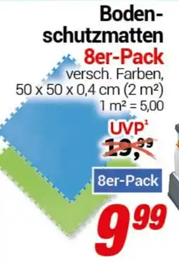 CENTERSHOP Boden- schutzmatten 8er-Pack Angebot