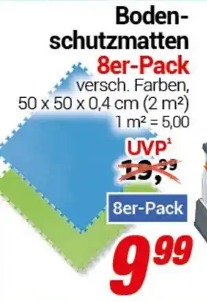 CENTERSHOP Boden- schutzmatten 8er-Pack Angebot