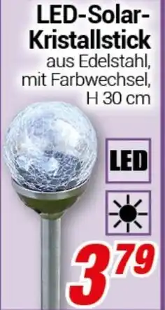 CENTERSHOP LED-Solar- Kristallstick Angebot