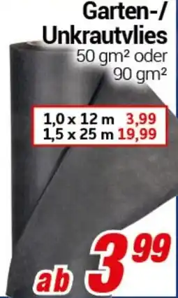 CENTERSHOP Garten-/ Unkrautvlies Angebot