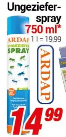 CENTERSHOP Ungeziefer- spray ARDAP Angebot