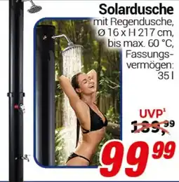 CENTERSHOP Solardusche Angebot