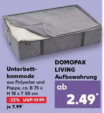 Kaufland DOMOPAK LIVING Unterbettkommode Angebot