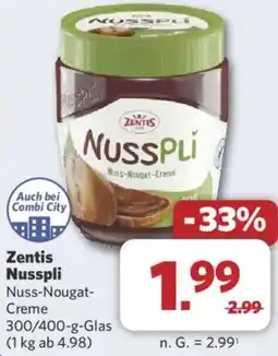 Combi Zentis Nusspli Angebot