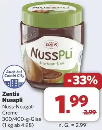 Combi Zentis Nusspli Angebot