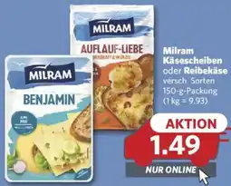 Combi Milram Käsescheiben oder Reibekäse Angebot