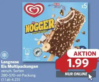 Combi Langnese Eis Multipackungen Angebot