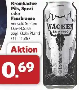 Combi Krombacher Pils, Spezi oder Fassbrause Angebot